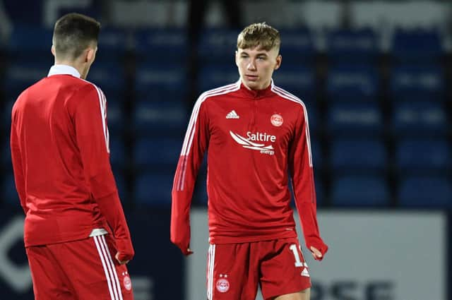 Adam Montgomery joined Aberdeen on loan from Celtic. (Photo by Mark Scates / SNS Group)