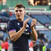 Jamie Dobie made his Scotland debut against Tonga in the Autumn Nations Series. (Photo by Ross MacDonald / SNS Group)
