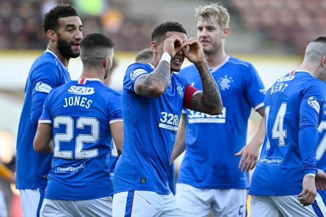 Chances of James Tavernier celebrating a group, or Europa League, win are shortening. (Photo by Rob Casey / SNS Group)