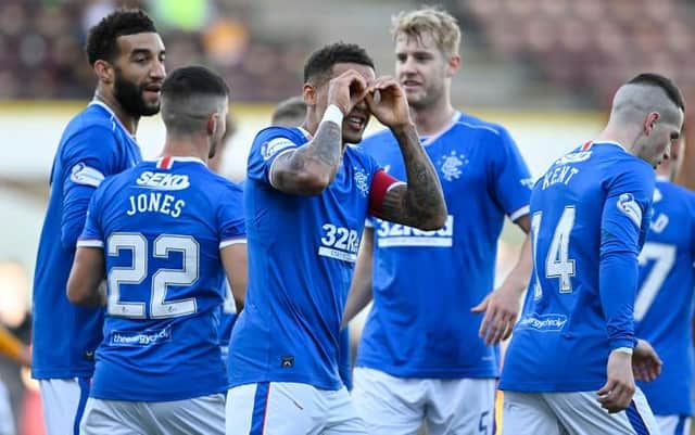Chances of James Tavernier celebrating a group, or Europa League, win are shortening. (Photo by Rob Casey / SNS Group)