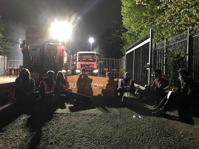 Climate activists have blockaded an oil terminal to call for an end to new oil and gas projects. One protester said: “North Sea oil and gas does not offer energy security."