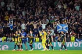 Scotland fans applaud the team after the 1-1 draw with Switzerland at Euro 2024.