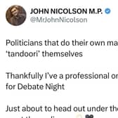 John Nicolson's tweet