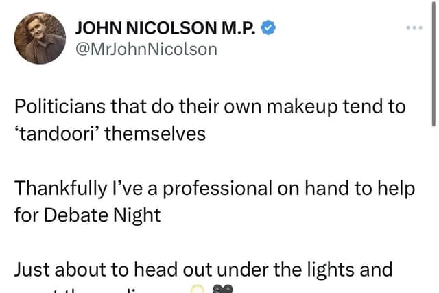 John Nicolson's tweet
