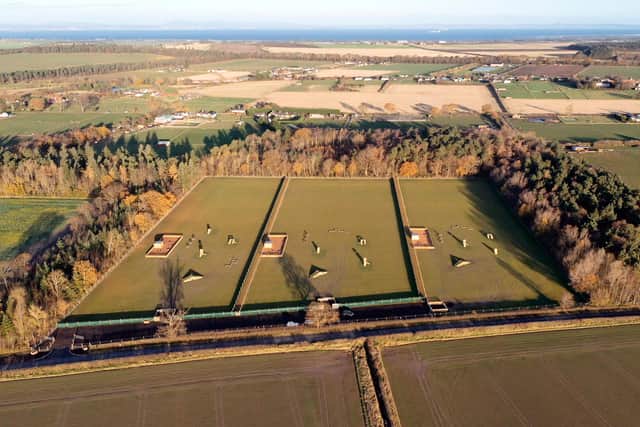 Unleashed Dog Parks boasts three special canine adventure playgrounds, stretching across more than 12 acres of dedicated fields at a farm in Pencaitland, East Lothian