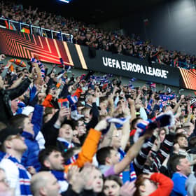 Rangers are two games away from the Europa League final.  (Photo by Craig Williamson / SNS Group)