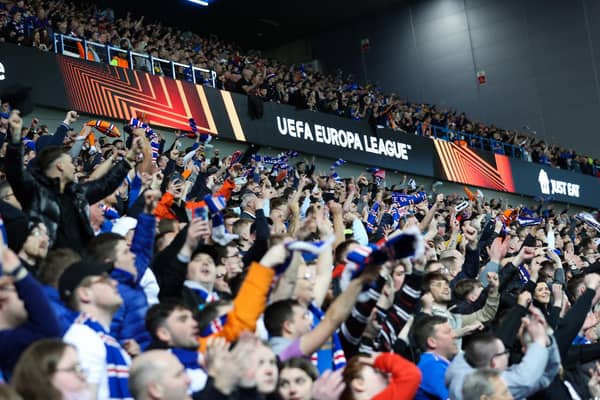 Rangers are two games away from the Europa League final.  (Photo by Craig Williamson / SNS Group)