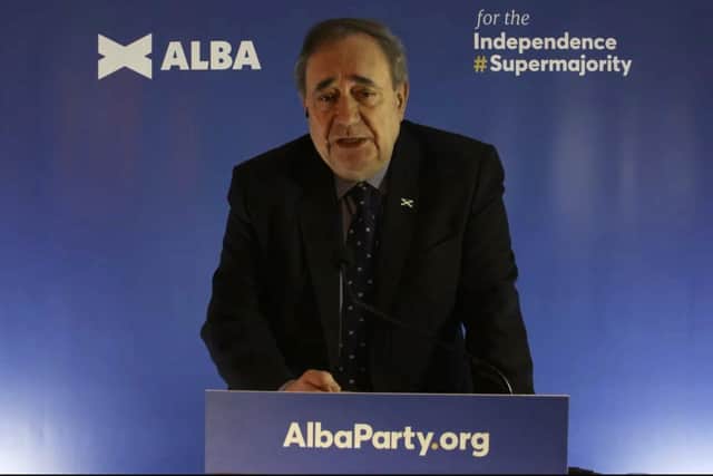Friday March 26 2021: Alex Salmond Launches the Alba Party. A pro Scottish Independence Party