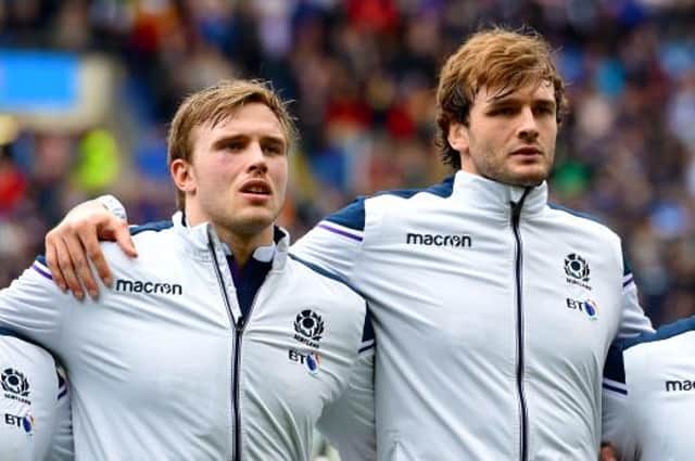 Jonny and Richie Gray have been team-mates and will be on opposing sides at Scotstoun. (Picture: Gary Hutchison)