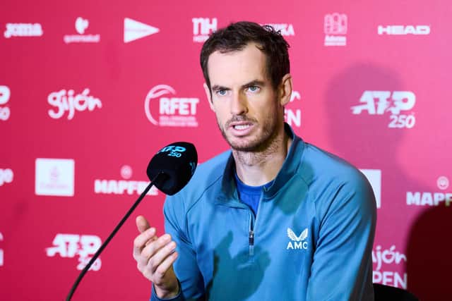Andy Murray speaks to the media ahead of the Gijon Open.