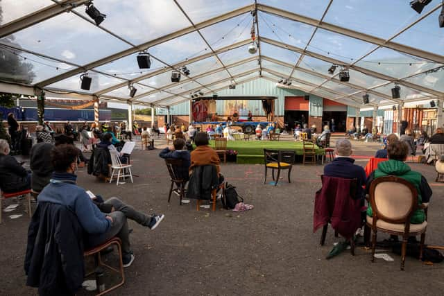 Scottish Opera will be returning to the car park at its production studios in Glasgow to stage Verdi's Falstaff this summer. Picture: James Glossop