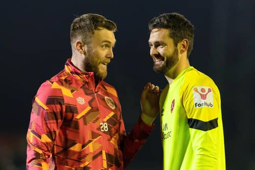 Hearts goalkeepers Zander Clark, left, and Craig Gordon, right, are both in the Scotland squad.