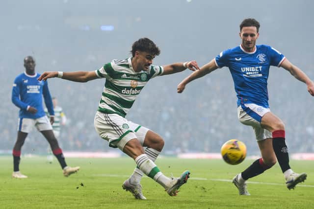 The Portuguese winger started the League Cup final win over Celtic's rivals. (Photo by Craig Foy / SNS Group)
