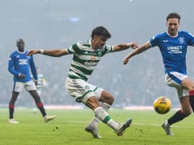 The Portuguese winger started the League Cup final win over Celtic's rivals. (Photo by Craig Foy / SNS Group)
