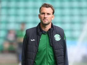 Hibs striker Christian Doidge has joined Kilmarnock on loan until the end of the season. (Photo by Ross Parker / SNS Group)