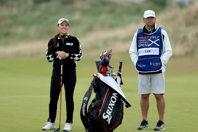 Minjee Lee waits to play a shot during last year's Trust Golf Women's Scottish Open at Dumbarnie Links. Picture: David Cannon/Getty Images.
