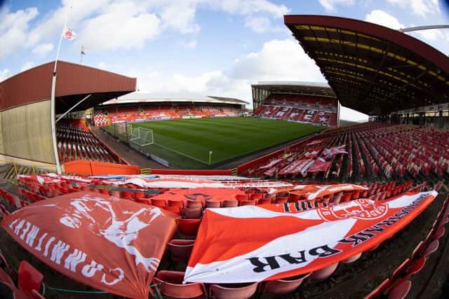 Pittodrie's stands have been empty but for a test event in September (Photo by Alan Harvey / SNS Group)