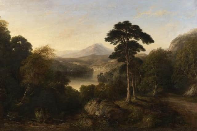 Lochside view in The Trossachs, by Horatio McCulloch