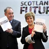 Alex Salmond and Nicola Sturgeon launch the Scottish government's White Paper on independence in 2013 (Picture: Andy Buchanan/AFP via Getty Images)