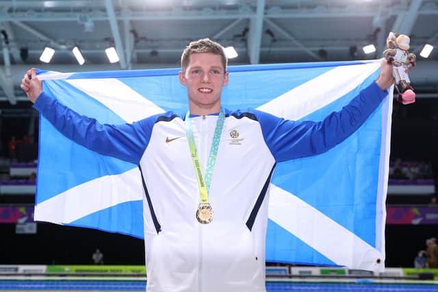 With six medals at Birmingham, swimmer Duncan Scott is now Team Scotland's most decorated Commonwealth Games medallist ever, with 13 in total. (Photo by Mark Kolbe/Getty Images)