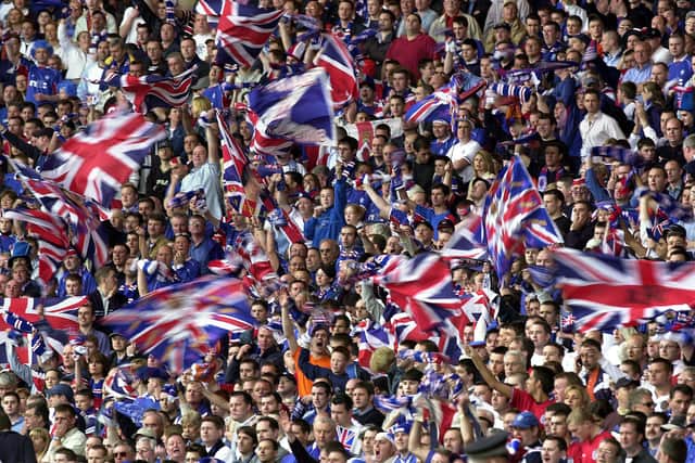 Rangers fans at Hampden Park. Picture: TSPL