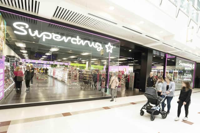 Superdrug has upsized at Braehead, just outside Glasgow.
