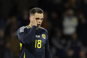 Scotland's Lawrence Shankland in action against Northern Ireland at Hampden on Tuesday. (Photo by Craig Foy / SNS Group)