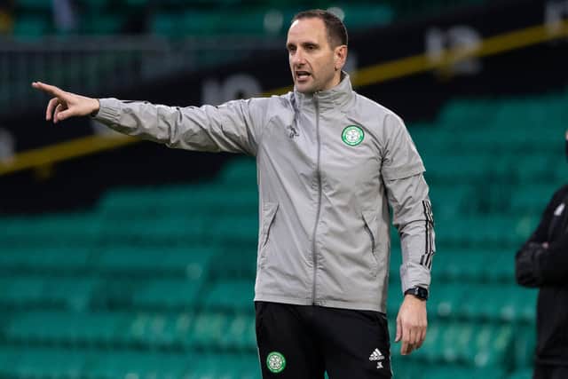 Celtic interim boss John Kennedy won his first game in charge. Picture: SNS
