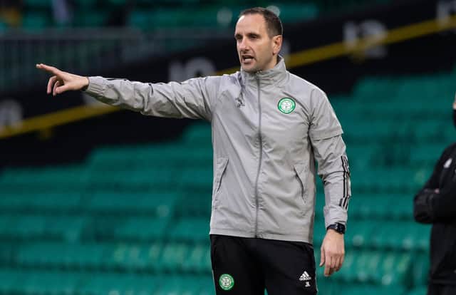 Celtic interim boss John Kennedy won his first game in charge. Picture: SNS