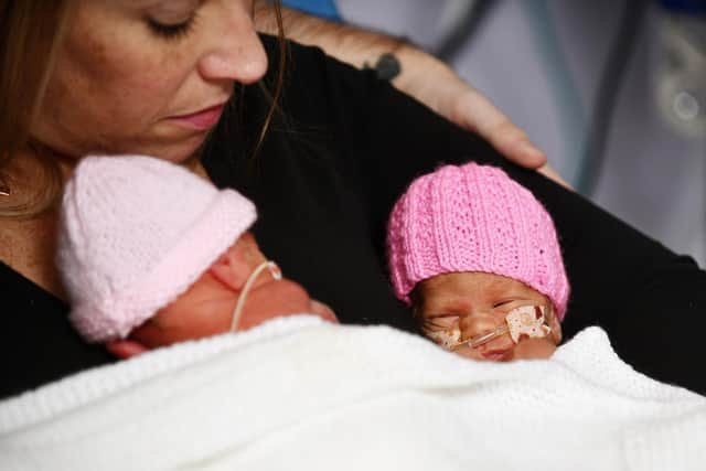 Fiona Zebik with Raye, left, and Romy. Pic: Michael Gillen