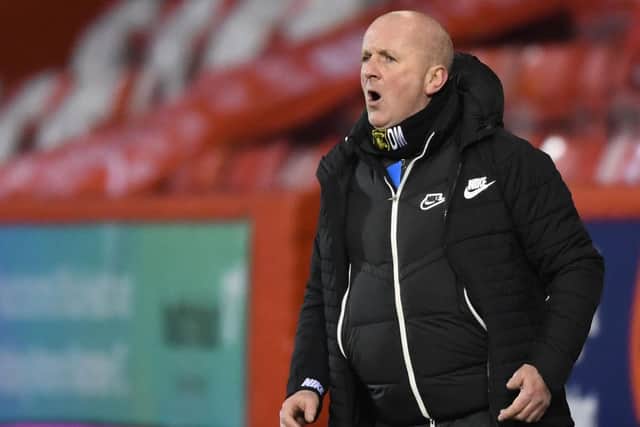Livingston manager David Martindale during his side's 2-0 win against Aberdeen at Pittodrie, which made it 14 matches unbeaten since he took over (Photo by Craig Foy / SNS Group)