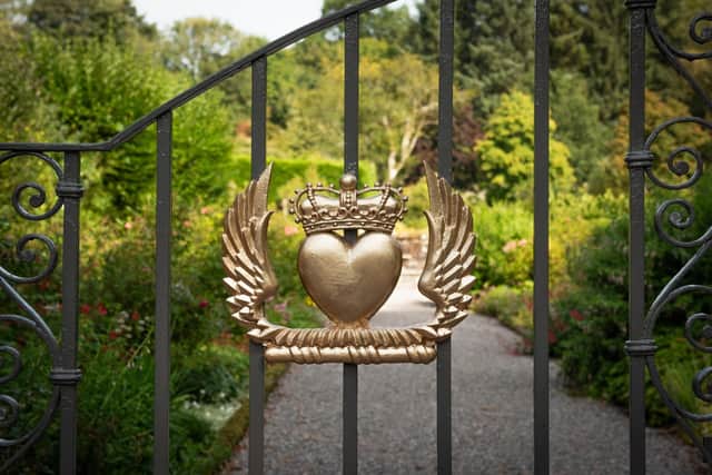 The Clan Douglas emblem on the garden gates at Dabton House Pic: Walter Dalkeith