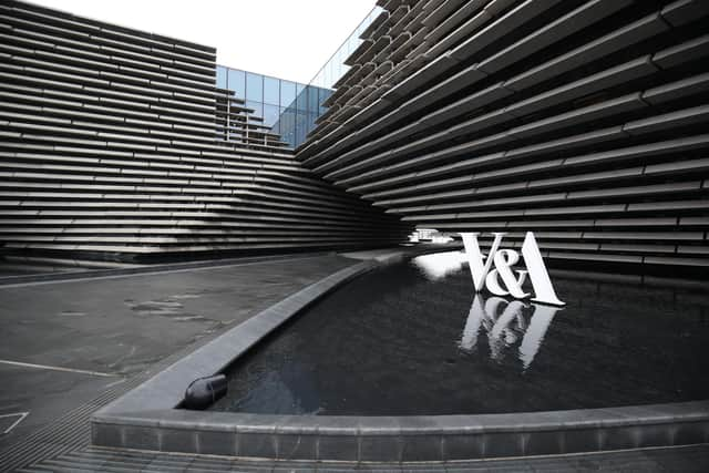 The V&A Dundee, designed by Japanese architect Kengo Kuma, is the centrepiece of an ongoing regeneration of the city's waterfront.