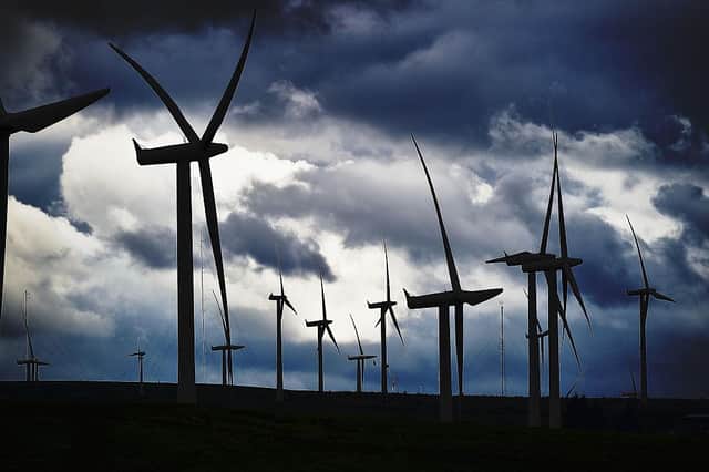 Wind farms are an increasingly familiar sight in Scotland