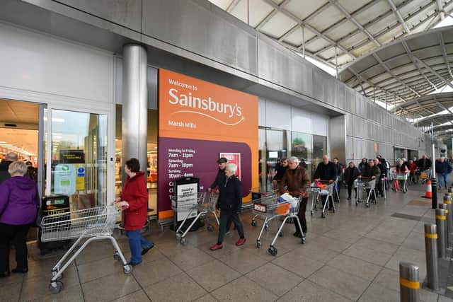 Sainsbury's said overall sales in the year to March 6 jumped 7.8 per cent, including an 8.3 per cent hike in non-food business as shoppers were unable to head to non-essential retailers for large parts of the year. Picture: Dan Mullan/Getty Images