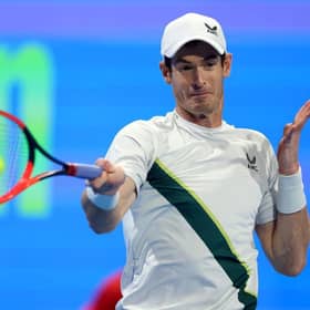 Andy Murray lost in the final of the Qatar Open to Russian Daniil Medvedev. (Photo by Mohamed Farag/Getty Images)