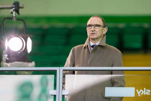 Former Celtic manager Martin O'Neill takes in the 1-1 draw with Rangers at Celtic Park. (Photo by Craig Williamson / SNS Group)