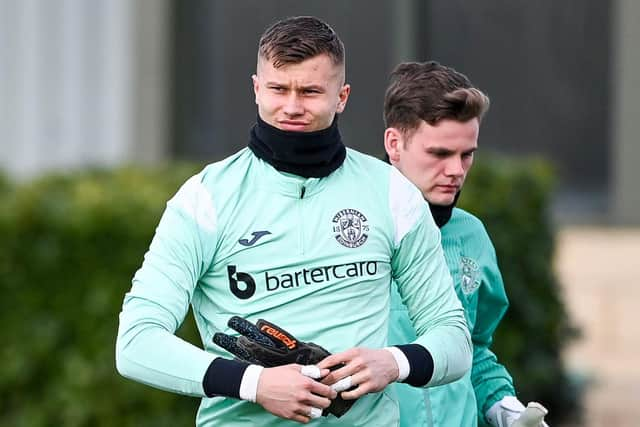 New signing Maksymilian Boruc while he was on trial with Hibs in March. Photo by Paul Devlin / SNS Group