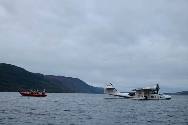 RNLI to the rescue as Catalina drifts on Loch Ness