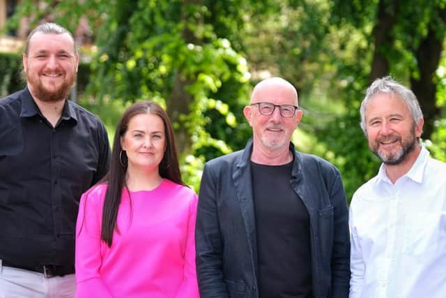 From left: Jack Parkinson of the University of Glasgow; Aislinn Burke from Glasgow City Council; Ewan Kirk; and Professor Quintin Cutts also of the University of Glasgow. Picture: contributed.