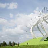 An artist's impression of the proposed Star of Caledonia artwork for a site near the Scotland-England border at Gretna
