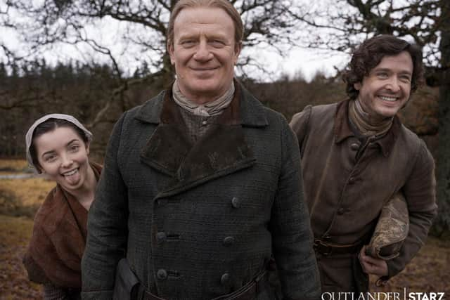 Outlander Season 6 BTS of the Christie family (Outlander Starz)