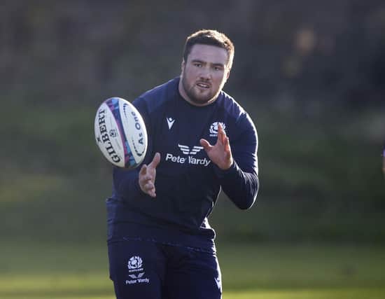 Scotland international Zander Fagerson injured his hamstring playing for Glasgow Warriors last weekend and is now a doubt for the Six Nations. (Photo by Craig Williamson / SNS Group)