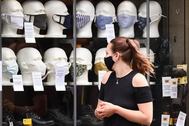 Face masks have been worn across the UK to help stop the spread of Covid. (Pic: Getty Images)