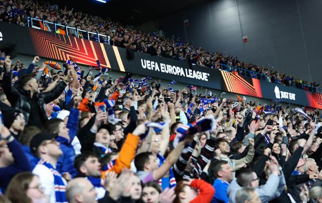 Former Celtic striker John Hartson has backed Rangers to reach the Europa League final on Thursday but says the Giovanni van Bronckhorst's men must not fall into the trap of thinking the Ibrox crowd can make the telling difference in the semi-final second leg against RP Leipzig. (Photo by Craig Williamson / SNS Group)