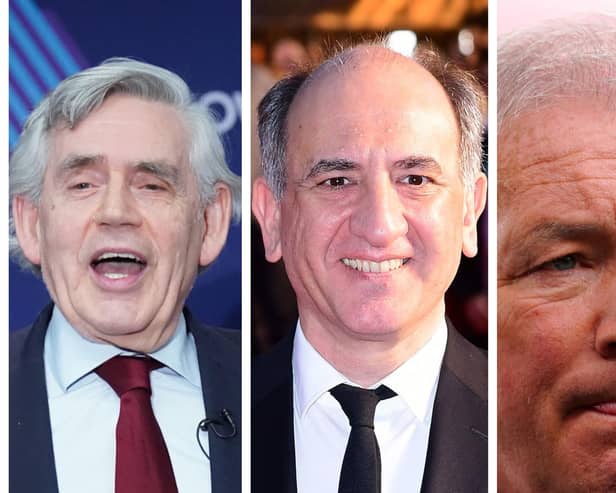 Gordon Brown, Armando Iannucci and Ally McCoist have all been recognised in the King's Birthday Honours List