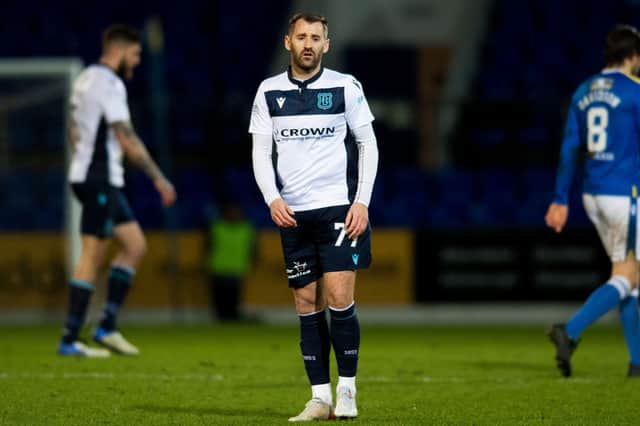 Niall McGinn made his debut for Dundee in Wednesday night's 0-0 draw with St Johnstone (Photo by Mark Scates / SNS Group)
