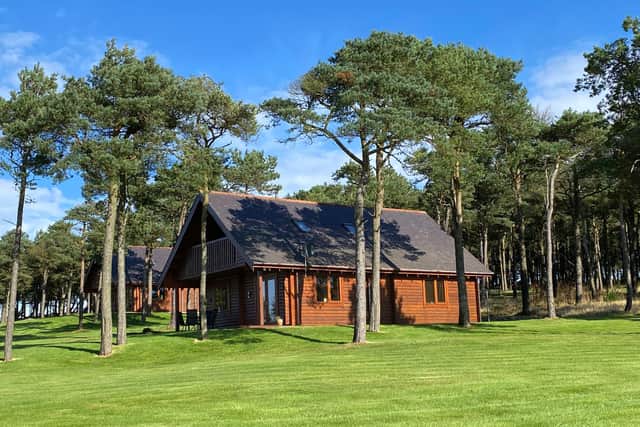The site features four luxury self-catering lodges.