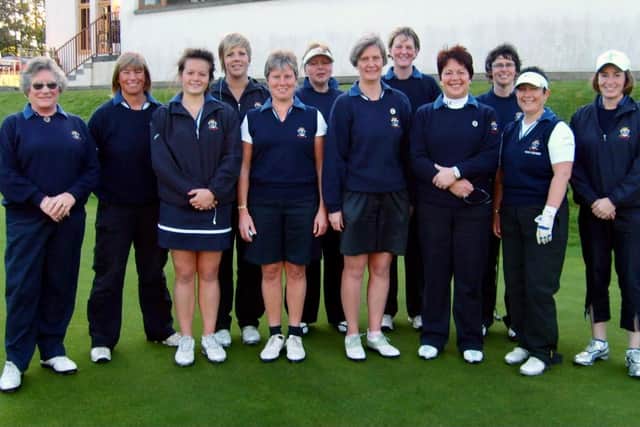 Long-time Turnhouse member Margaret Rogers, far left, with the Midlothian Women's team in 2009.