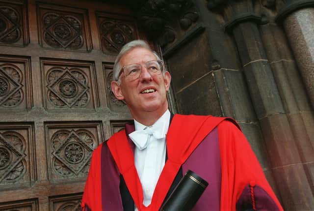 Sir Jack Shaw dressed to receive an honorary law degree at the University of Glasgow (Picture: Alan Milligan)